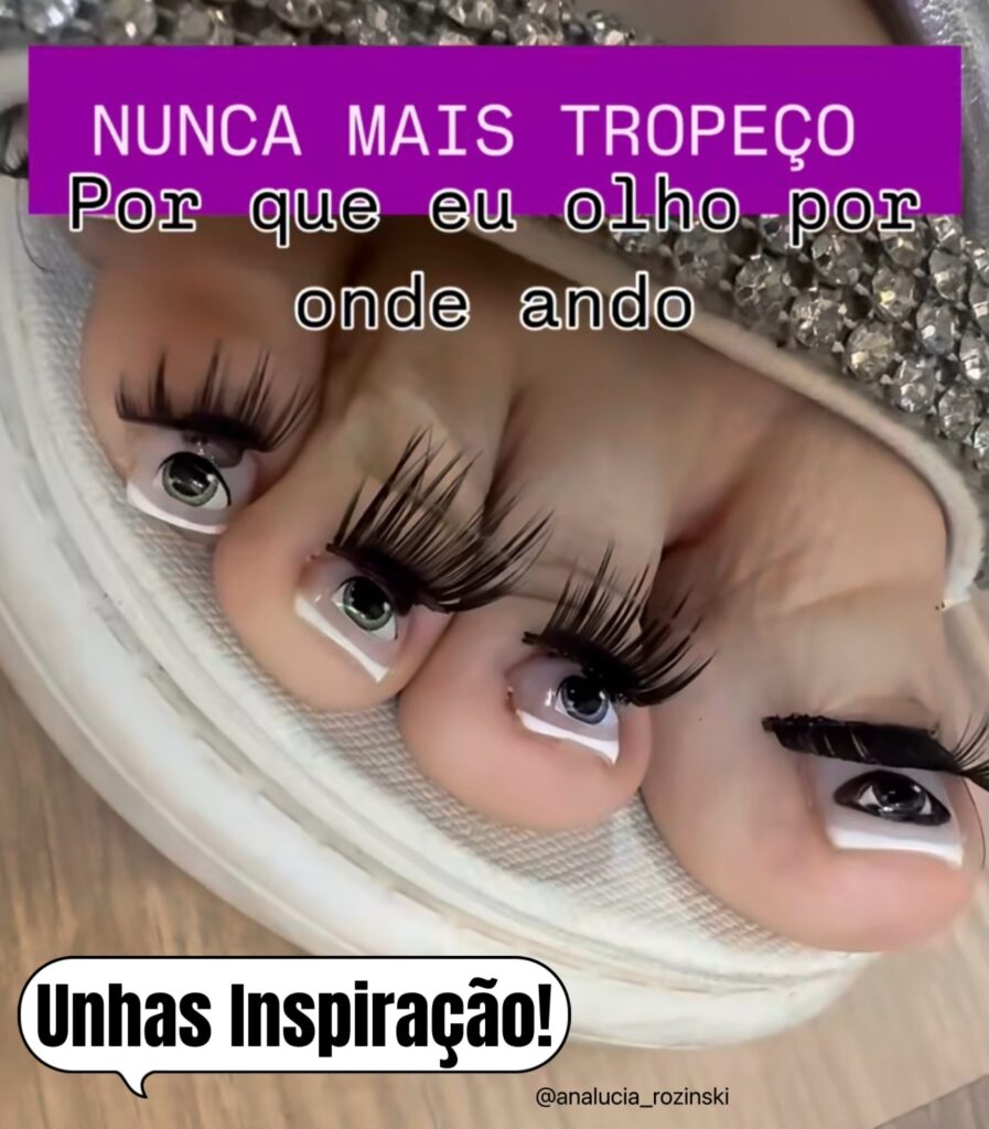 Unhas com Olhos que foram Inspiração