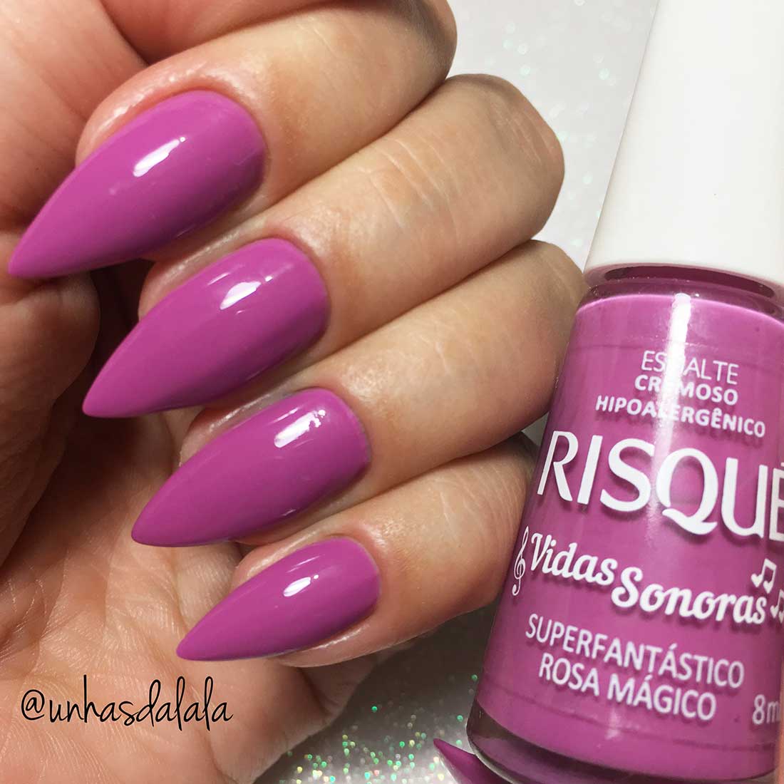 Esmalte Risqué Vidas Sonoras - Superfantástico Rosa Mágico