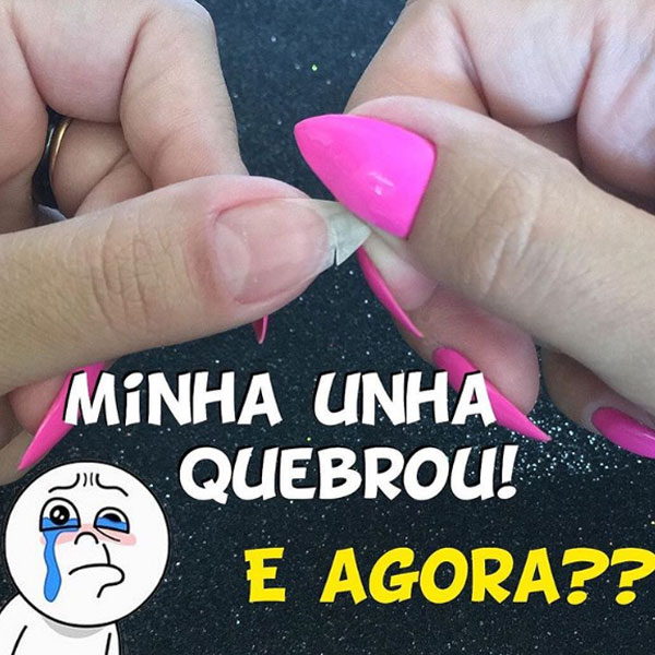 TUTORIAL: Minha Unha Quebrou, e agora? #01 (PARCIALMENTE Quebrada)