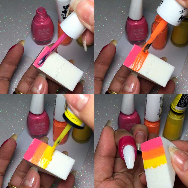 Como Fazer Degradê nas Unhas (Ombre Nails)