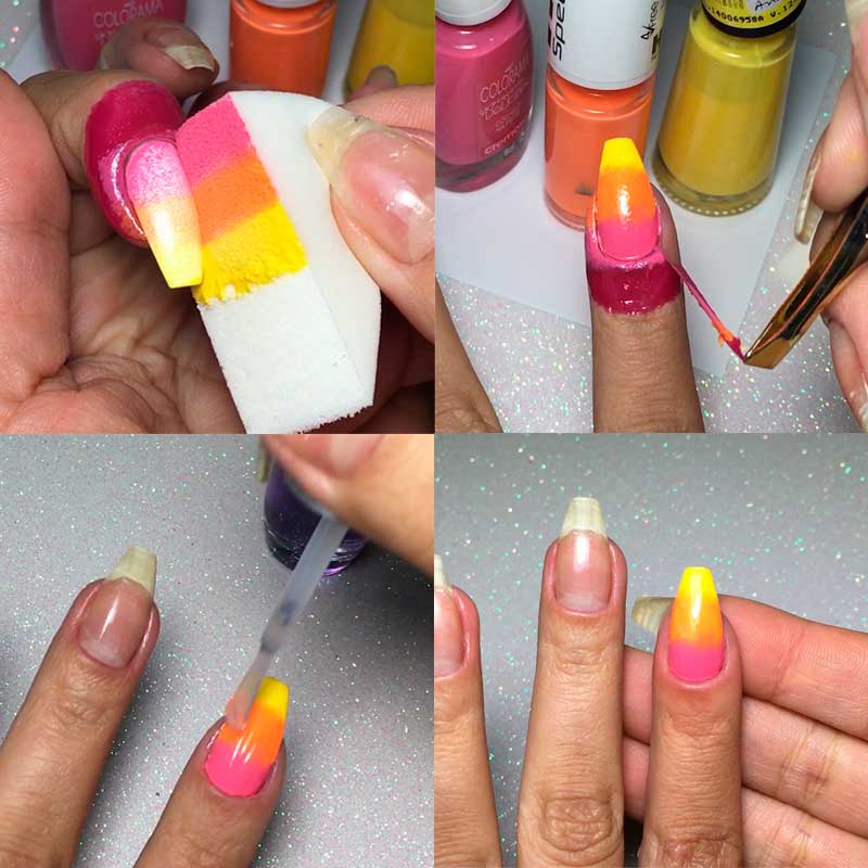 Como Fazer Degradê nas Unhas (Ombre Nails)