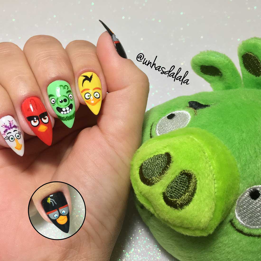 Unhas Decoradas Angry Birds