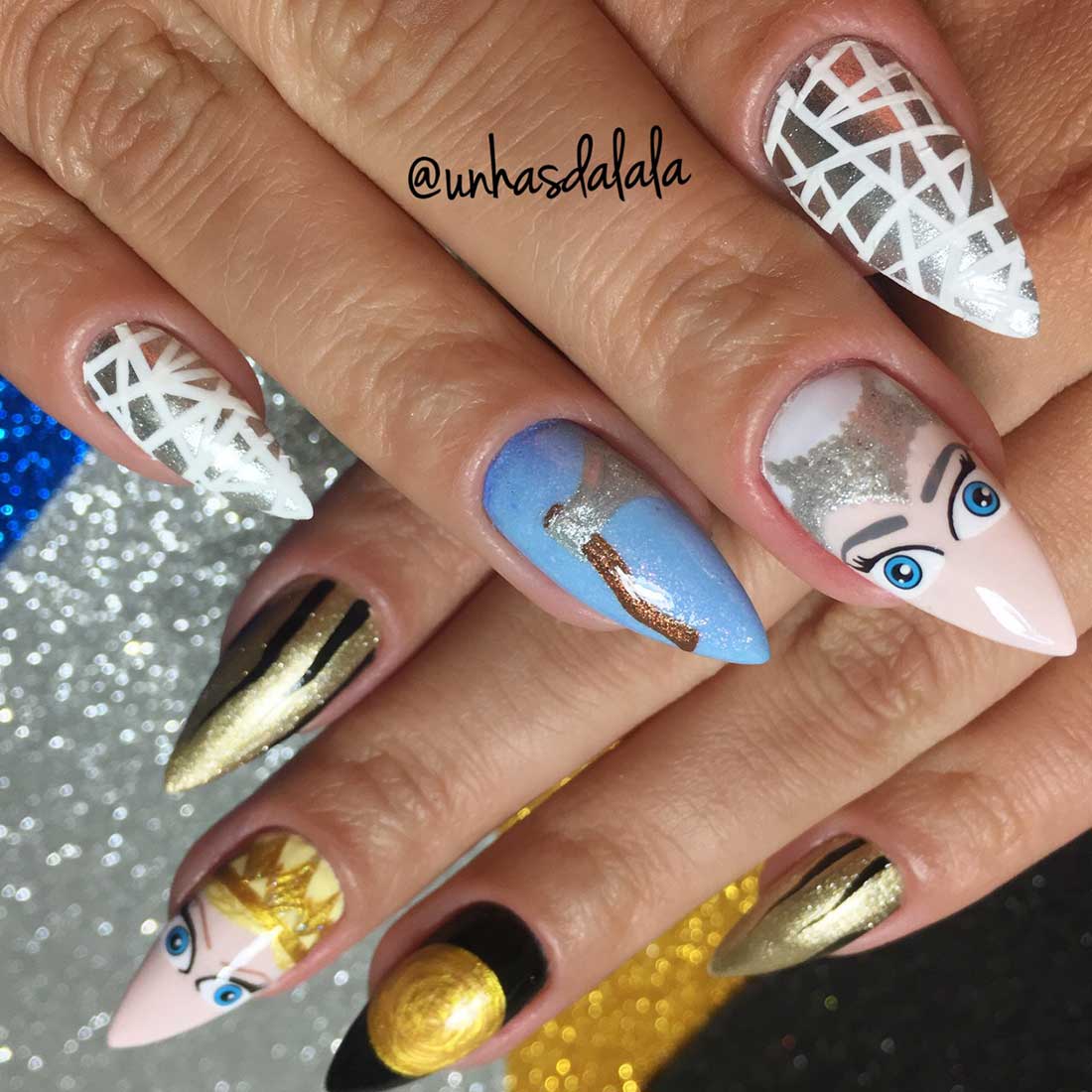 Unhas Decoradas O Caçador e a Rainha do Gelo