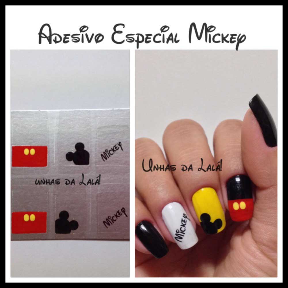 Unhas Decoradas Especial Mickey