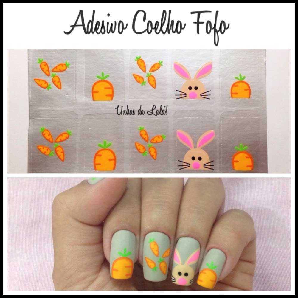 Unhas Decoradas Coelho Fofo