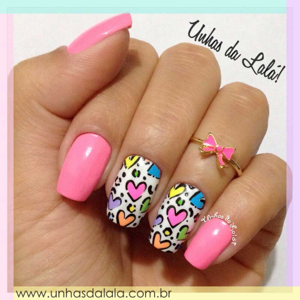 Unhas Decoradas Oncinha Folia