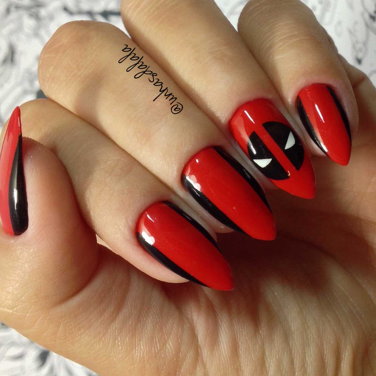 unhas decoradas deadpool-02