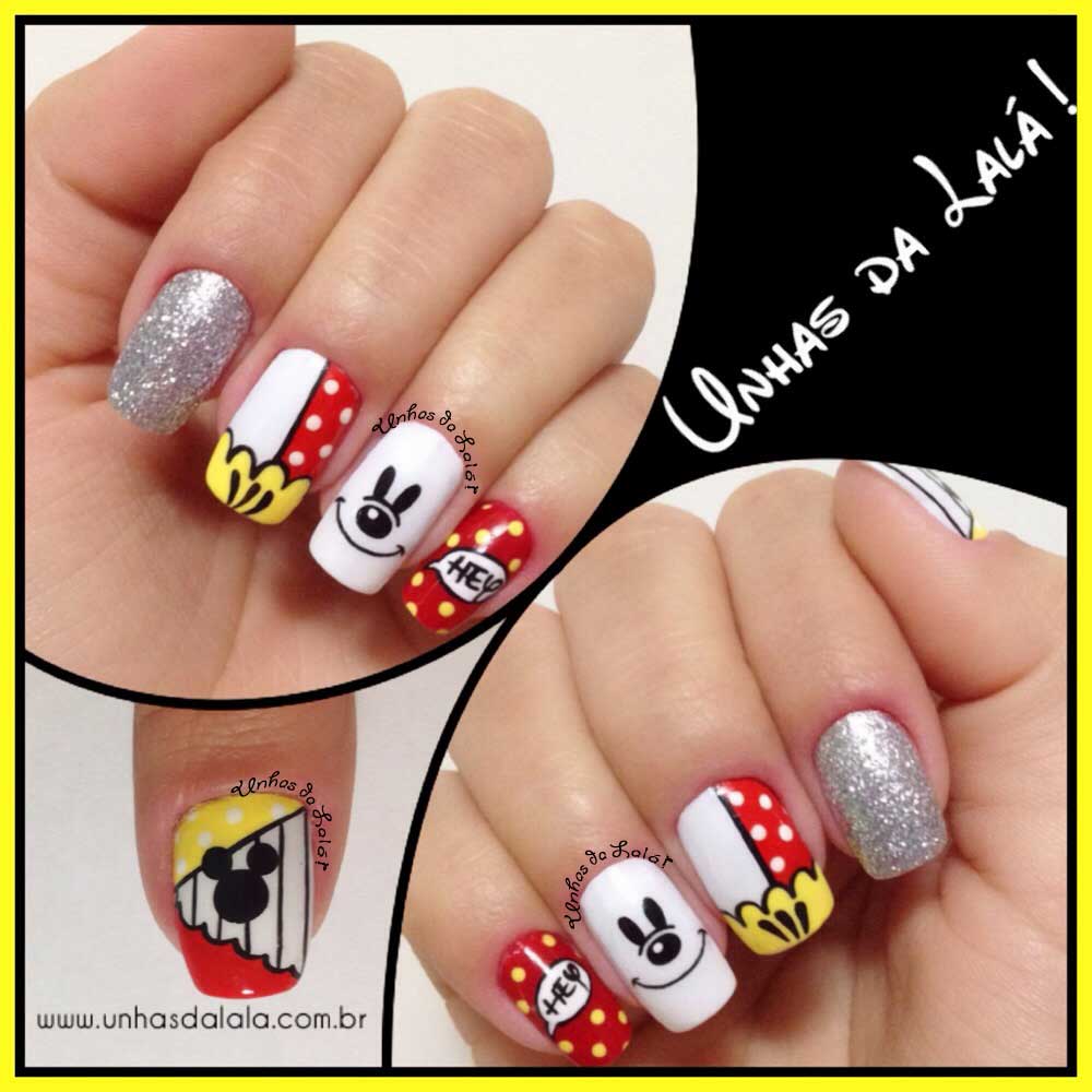 Unhas Decoradas Hey Mickey