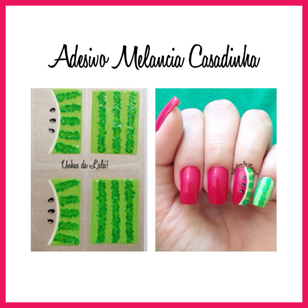 Unhas Decoradas Melancia Casadinha