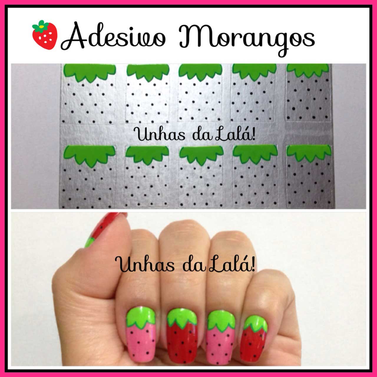 Unhas Decoradas Morangos