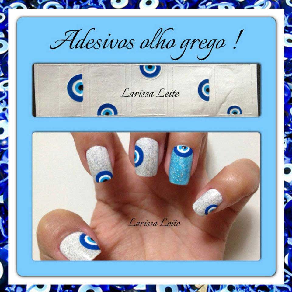 Unhas Decoradas Olho Grego