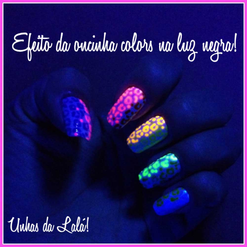 Unhas Decoradas Oncinha Colors