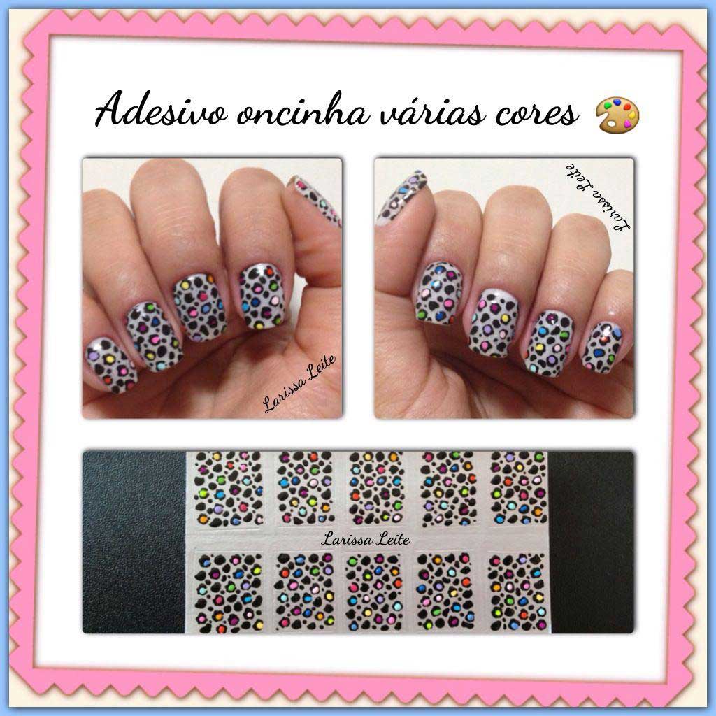 Unhas Decoradas Oncinha Vária Cores