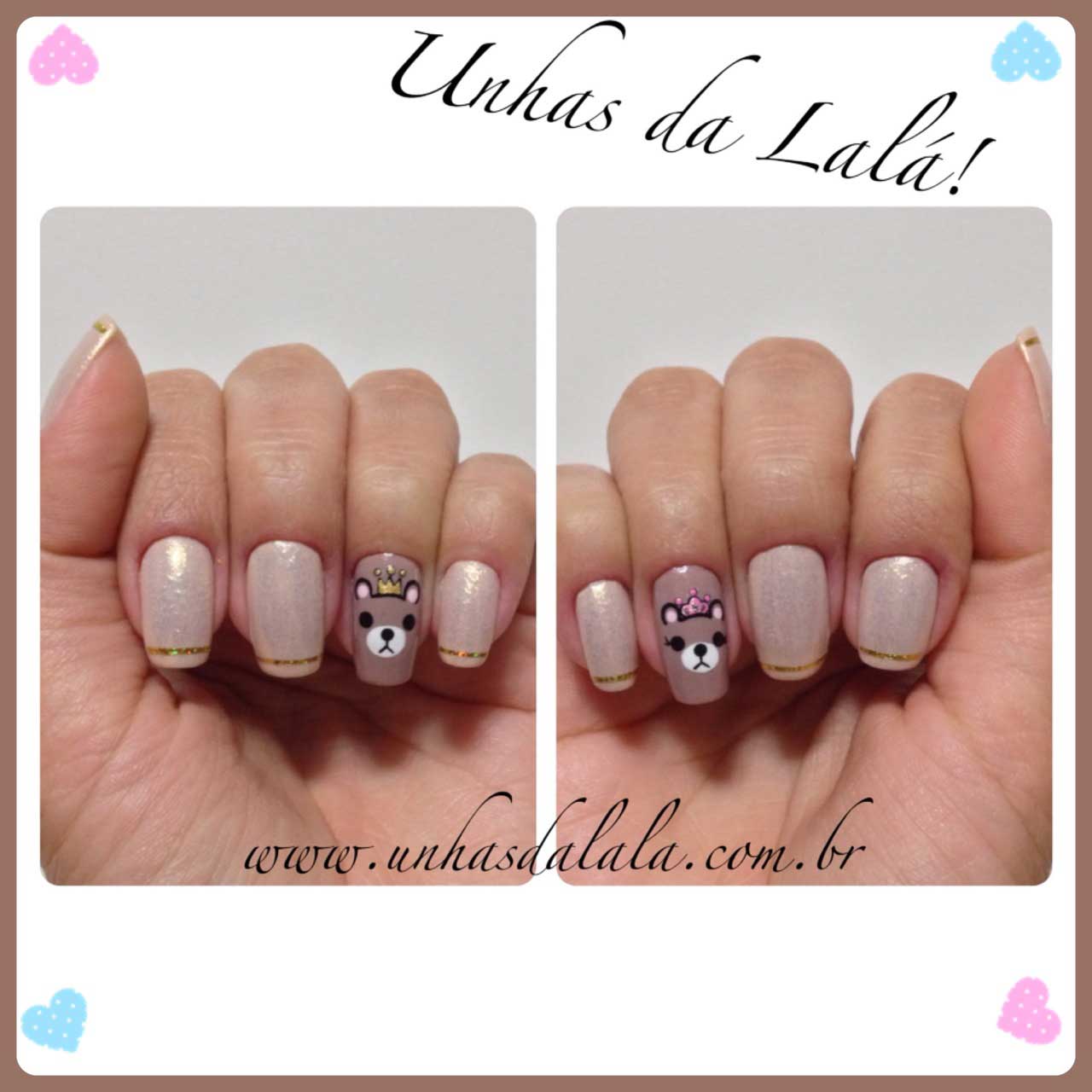 Unhas Decoradas Ursinhos