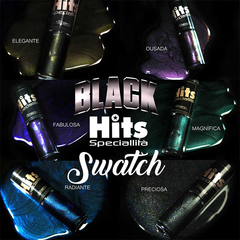 SWATCH: Esmalte Hits Speciallità - Coleção Black Hits Stars