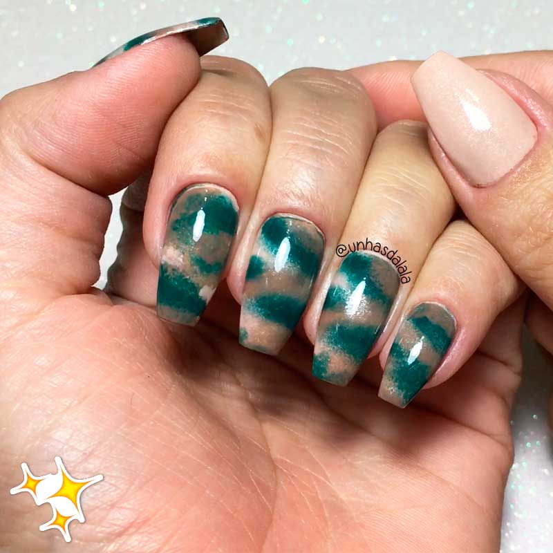 TUTORIAL: Como Fazer Unha Militar - Unhas Camufladas (Passo a Passo)