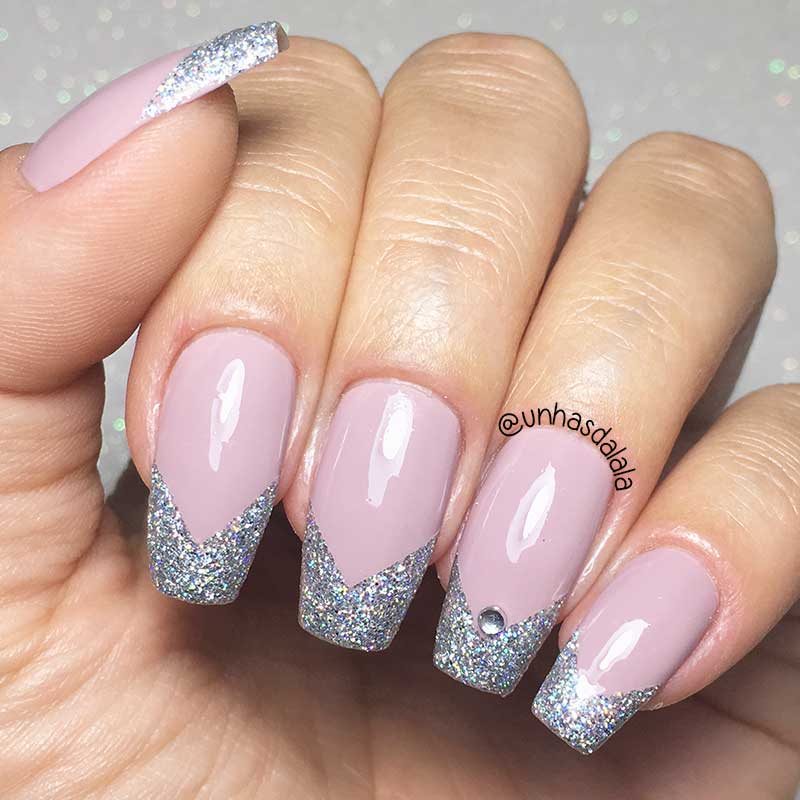 Unhas Decoradas HOLO - Francesinha Gravata