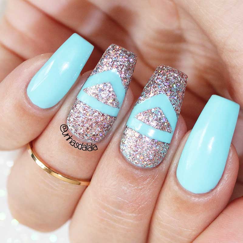 Unhas Decoradas HOLO com Stencil