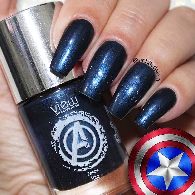 Esmalte View Cosméticos - Blue Capitão América