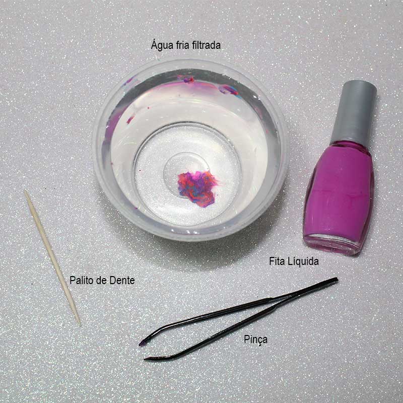 Unhas Decoradas Marmorizadas