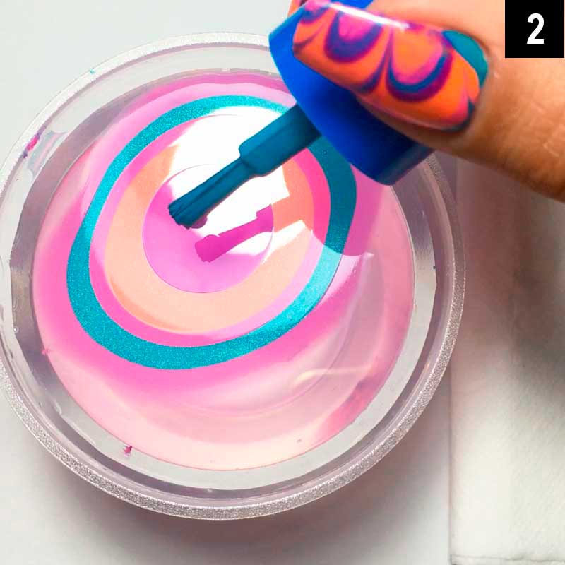 Unhas Decoradas Marmorizadas