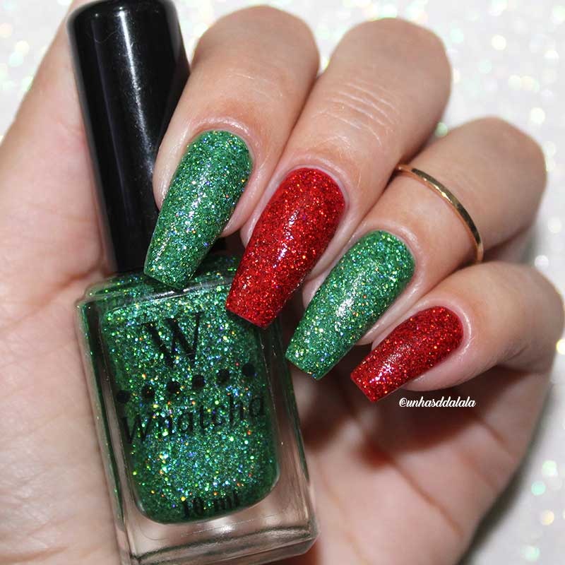 Unhas Decoradas Natal HOLO