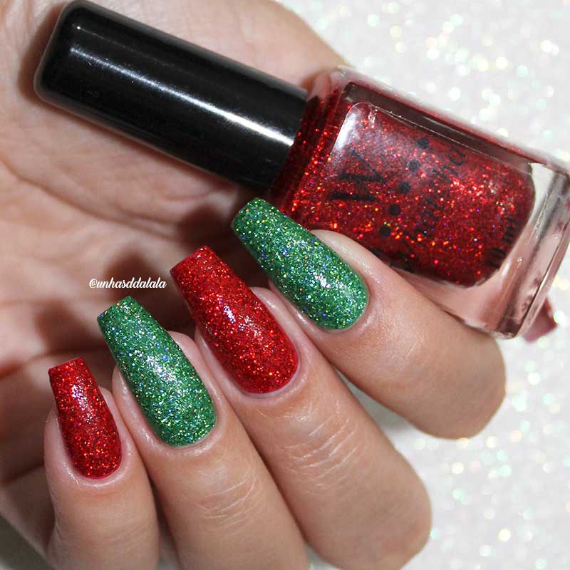 Unhas Decoradas Natal HOLO