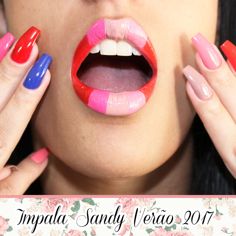 Coleção Sandy Verão 2017 - Batom e Esmalte Impala - SWATCH