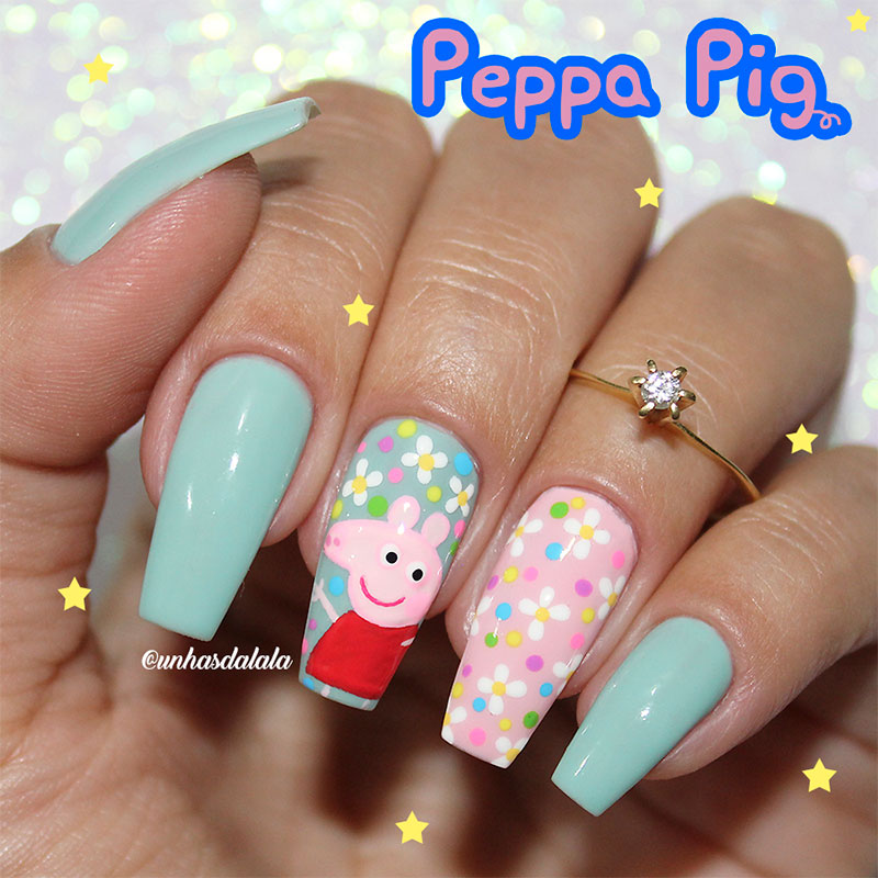 Unhas Decoradas Peppa Pig