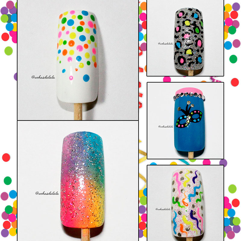 5 Dicas de Unhas Decoradas Rápidas e Fáceis para o Carnaval