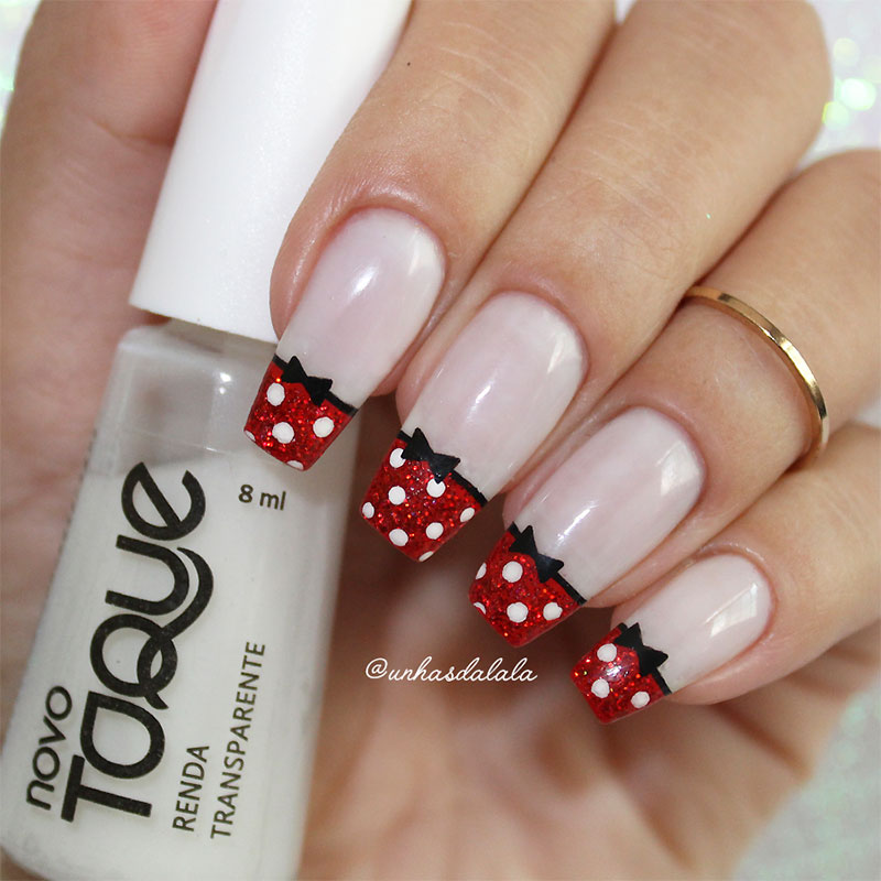 Unhas Decoradas Francesinha Minnie