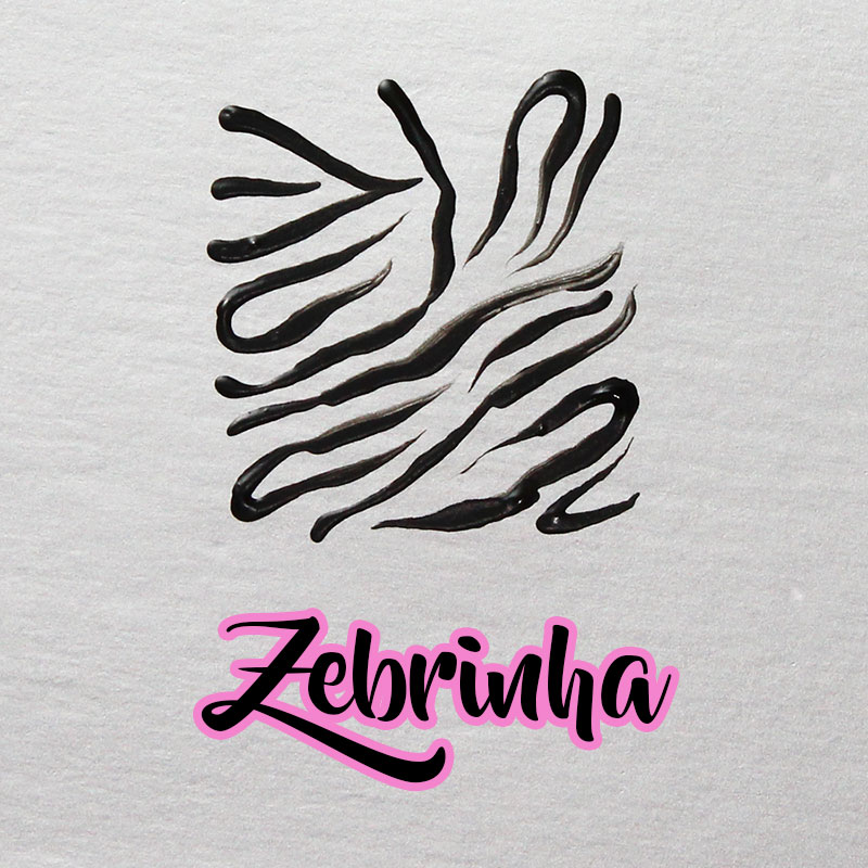 desenhando estampa de zebrinha