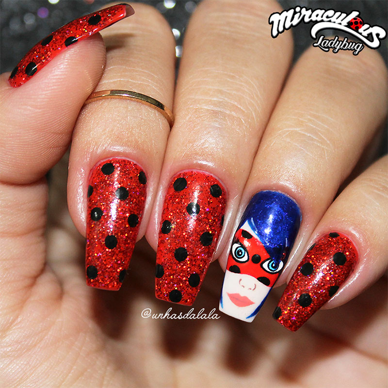 Unhas Decoradas Miraculous Ladybug