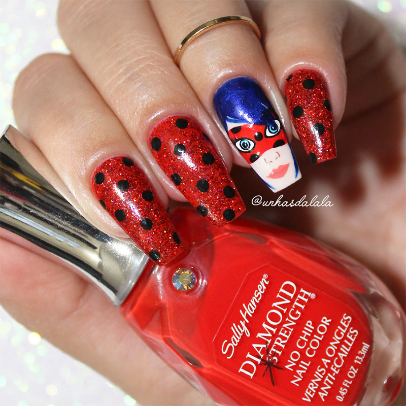 Unhas Decoradas Miraculous Ladybug