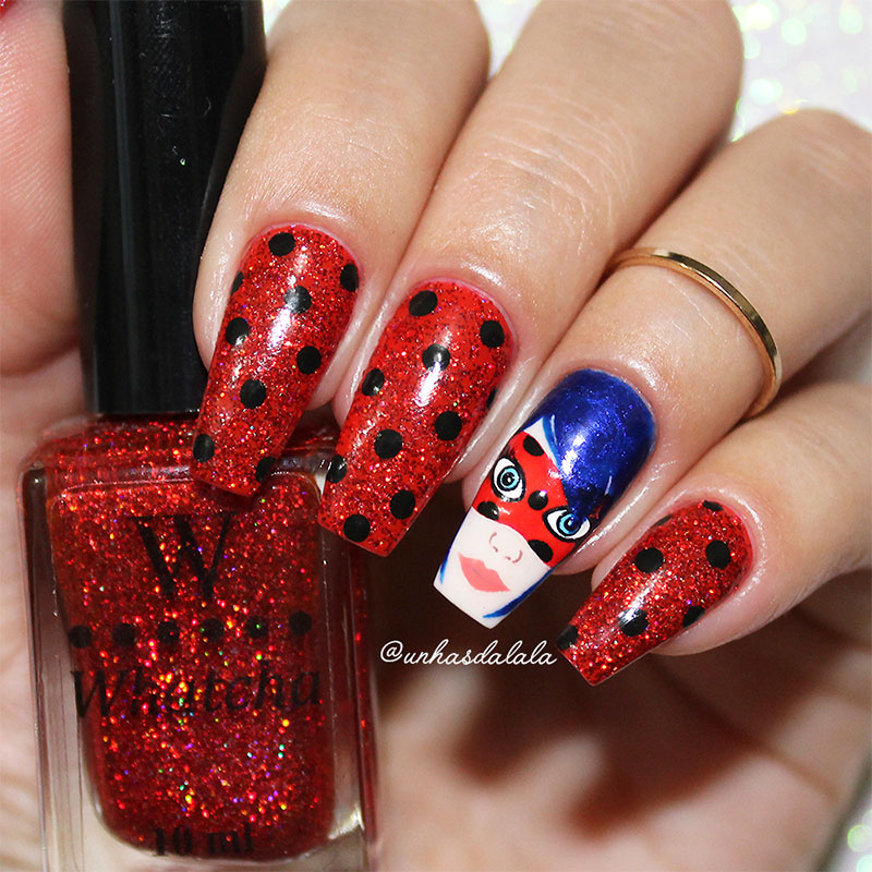 Unhas Decoradas Miraculous Ladybug