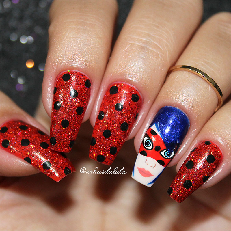 Unhas Decoradas Miraculous Ladybug