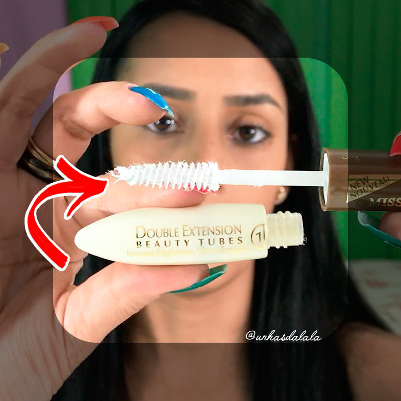 testando máscara para cílios miss rôse