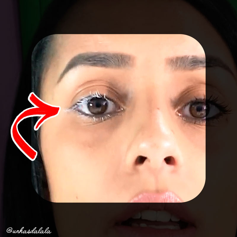 testando máscara para cílios miss rôse
