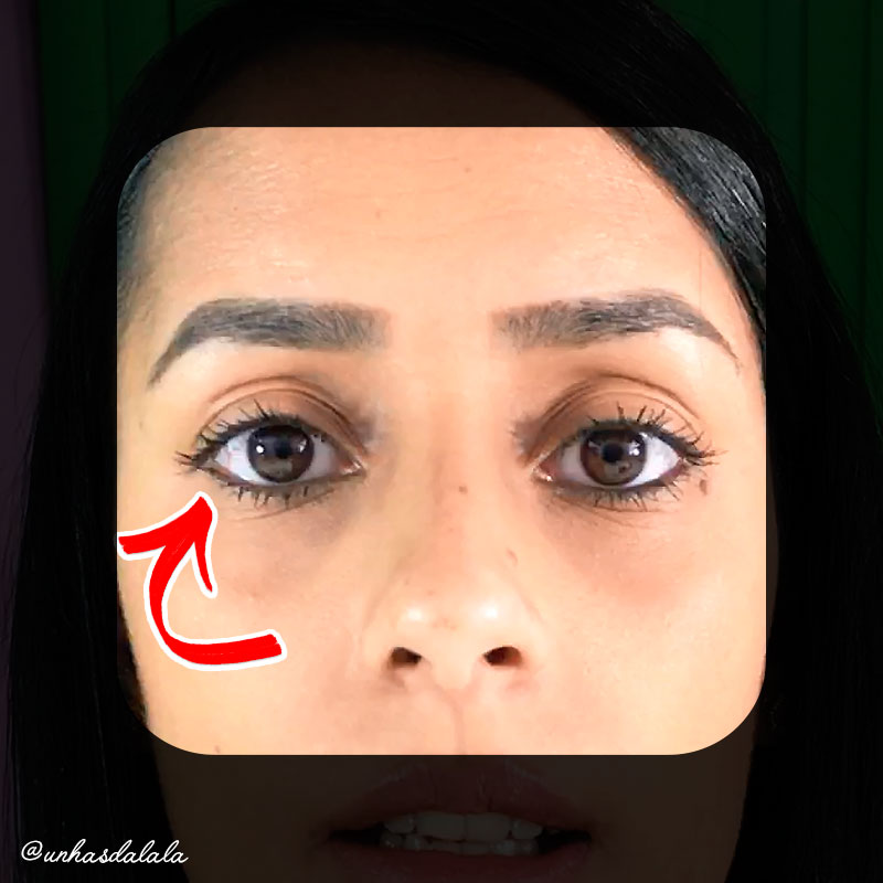 testando máscara para cílios miss rôse