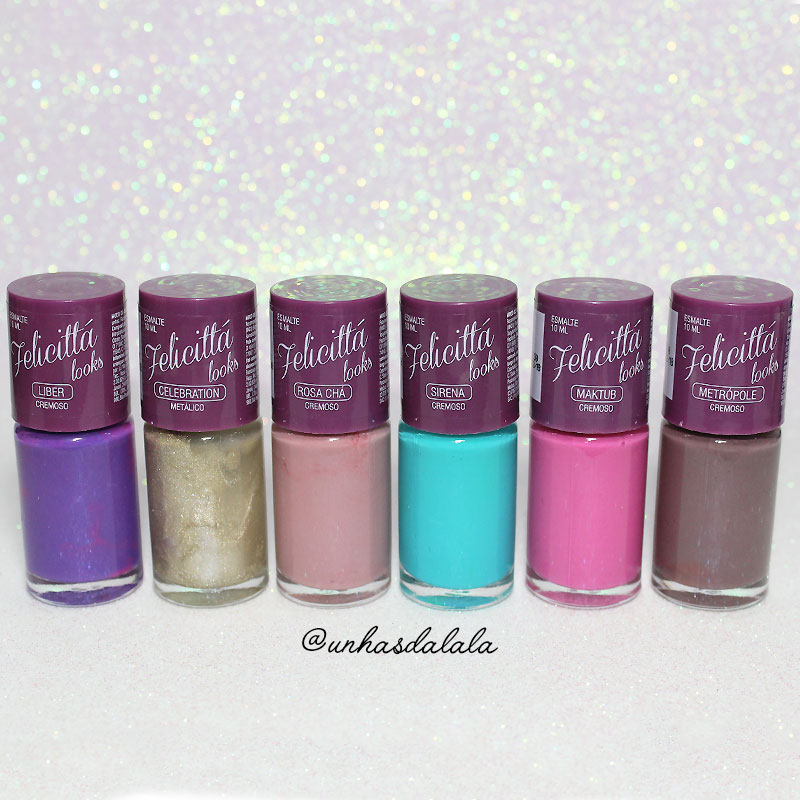 recebidos felicittá looks esmaltes e batons