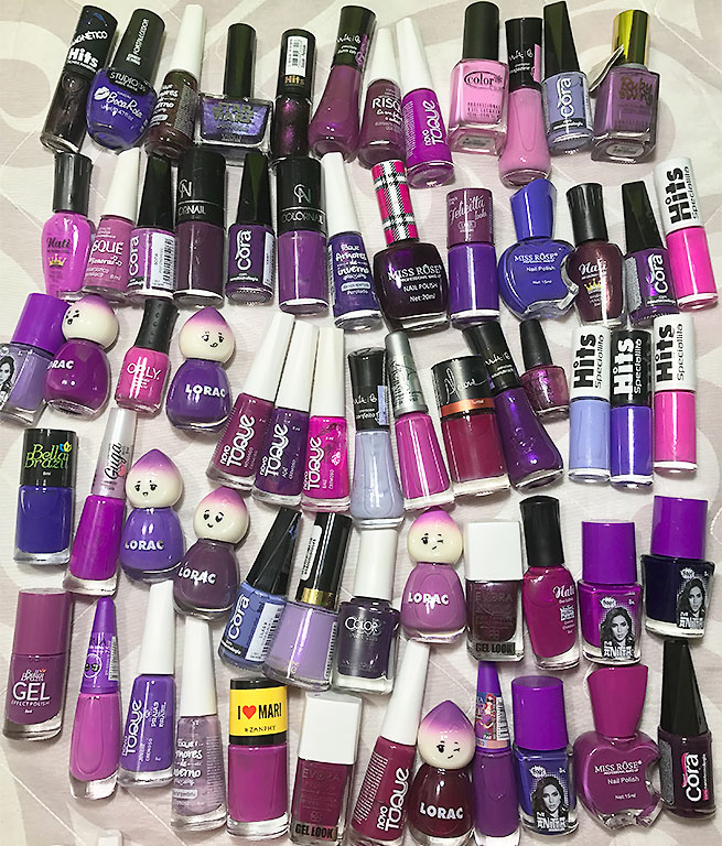 A MAIOR COLEÇÃO DE ESMALTES ( + de 500 )