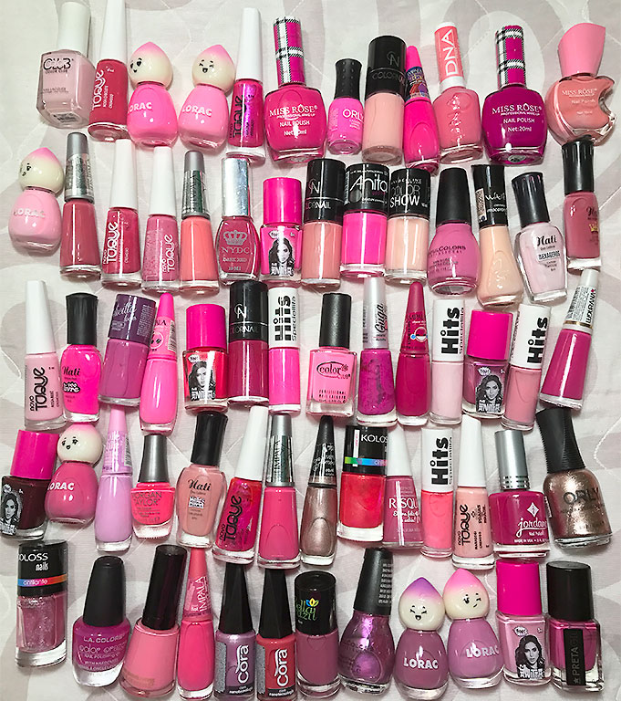 A MAIOR COLEÇÃO DE ESMALTES ( + de 500 )
