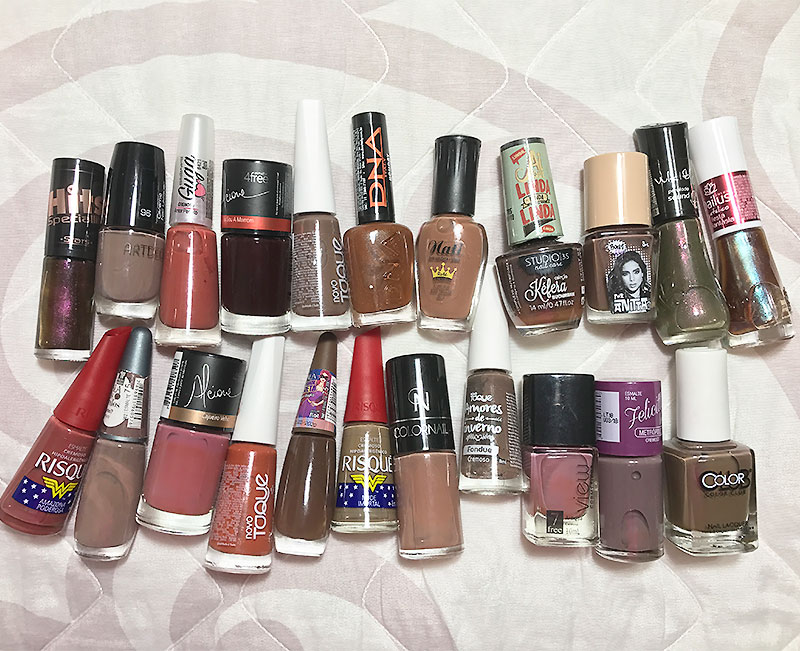 A MAIOR COLEÇÃO DE ESMALTES ( + de 500 )