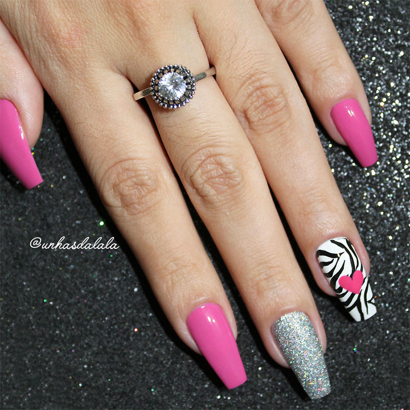 Unhas Decoradas Zebrinha Perua