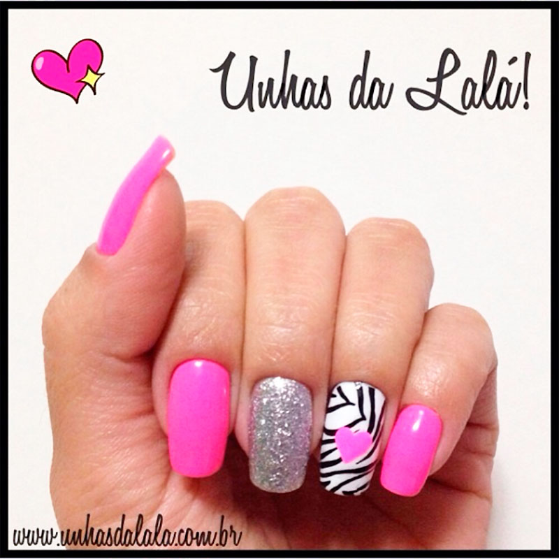 Unhas Decoradas Zebrinha Perua