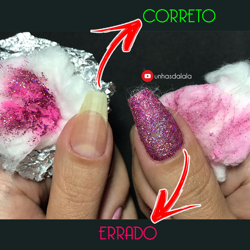 Dica Super Fácil de Como Tirar Glitter da Unha