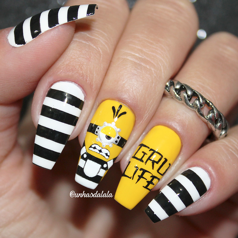 unhas decoradas meu malvado favorito 3 minions, minions, unhas decoradas minions, minions nail art, minions nails, unhas decoradas com minions, meu malvado favorito 3, unhas minions, minion nails, minion nail art, minions preso, minions prisioneiro