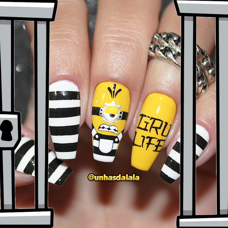 unhas decoradas meu malvado favorito 3 minions, minions, unhas decoradas minions, minions nail art, minions nails, unhas decoradas com minions, meu malvado favorito 3, unhas minions, minion nails, minion nail art, minions preso, minions prisioneiro