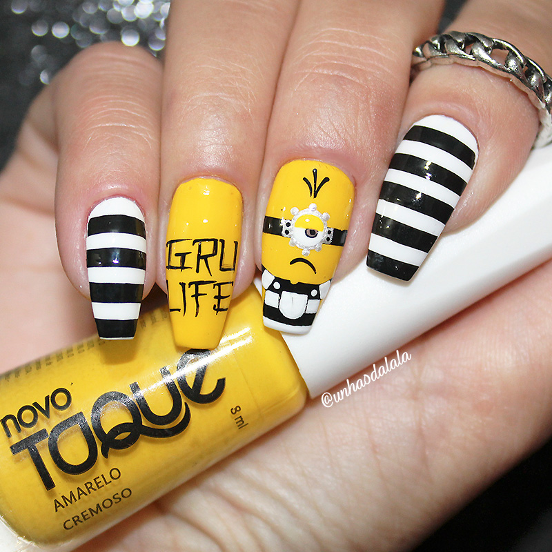 unhas decoradas meu malvado favorito 3 minions, minions, unhas decoradas minions, minions nail art, minions nails, unhas decoradas com minions, meu malvado favorito 3, unhas minions, minion nails, minion nail art, minions preso, minions prisioneiro