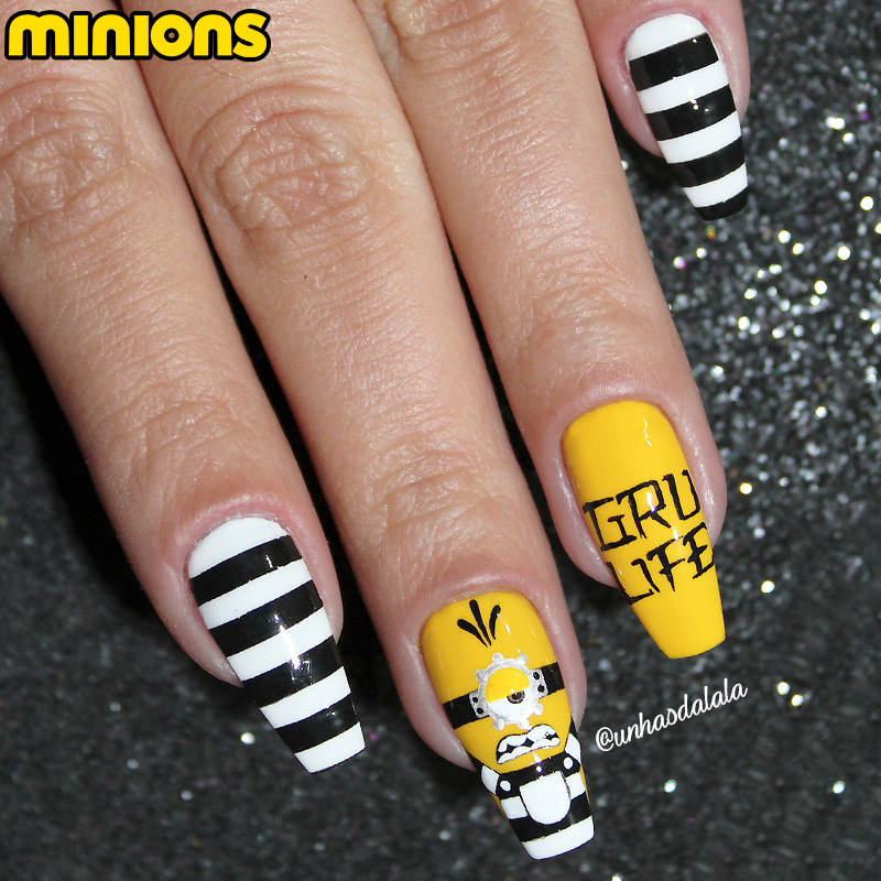 unhas decoradas meu malvado favorito 3 minions, minions, unhas decoradas minions, minions nail art, minions nails, unhas decoradas com minions, meu malvado favorito 3, unhas minions, minion nails, minion nail art, minions preso, minions prisioneiro